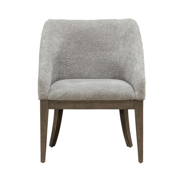 Liberty Furniture Cascade Falls Satin Espresso Upholstered Side Chair with Nail Head Trim