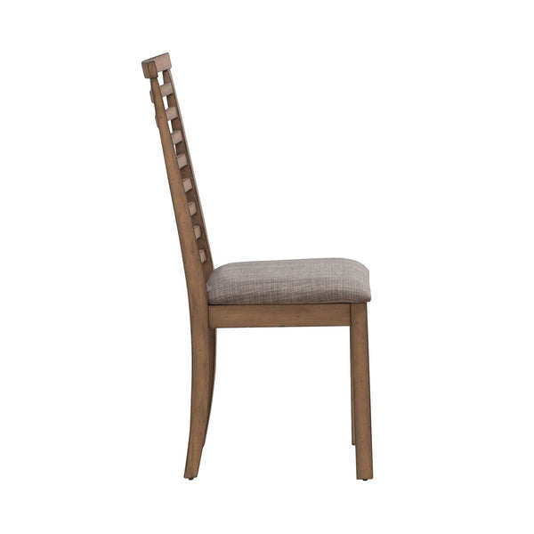 Liberty Furniture Brook Bay Sandstone Upholstered Ladderback Side Chair