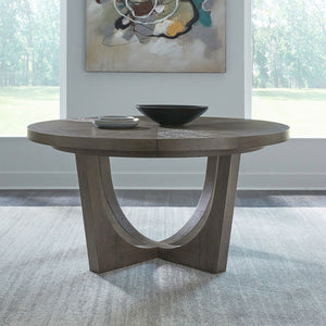 Liberty Furniture Cascade Falls Satin Espresso Pedestal Dining Table with Removable 18-Inch Leaf