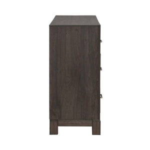 Liberty Furniture Modern Edge Caffe 2-Door 6-Drawer Dresser with Raised Block Base