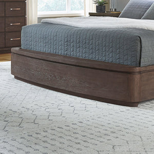 Liberty Furniture Cascade Falls Satin Espresso King Panel Bed with LED Lighting