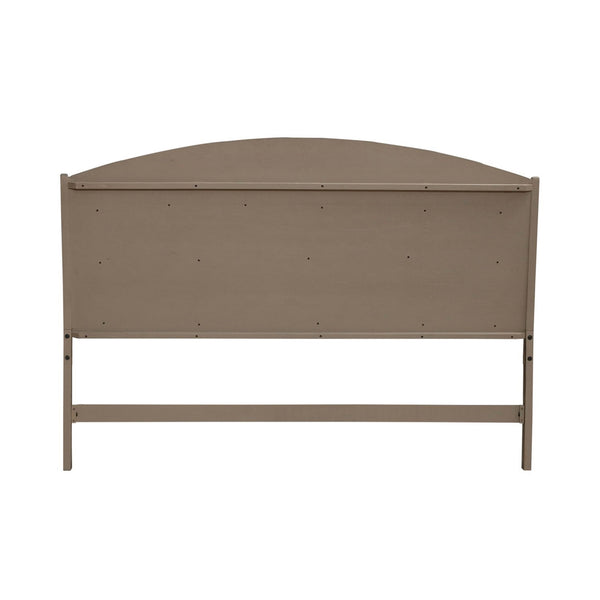 Liberty Furniture Avalon Burnished Beige King Upholstered Headboard with Nail Head Trim