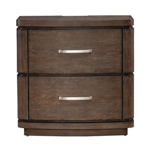 Liberty Furniture Cascade Falls Satin Espresso Nightstand With Charging Station