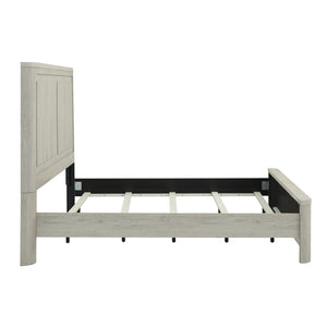 Liberty Furniture Modern Play Natural White Queen Panel Bed with Gently Rounded Corners