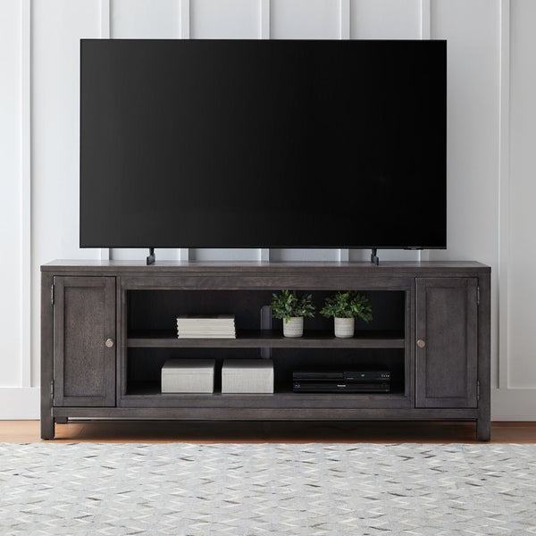 Liberty Furniture Fireplace TV 78-Inch Console with 2 Wood Framed Doors