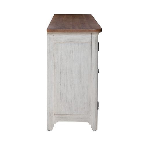 Liberty Furniture Fireplace TV 80-Inch Console with 2 Doors & 2 Drawers