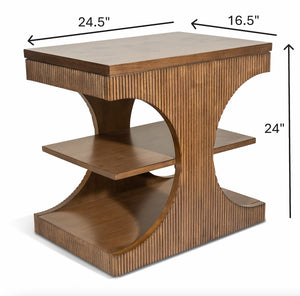 end table - manhattan valley - chestnut