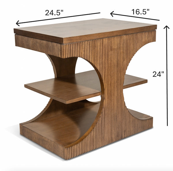 end table - manhattan valley - chestnut
