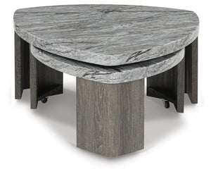 Surmour Stacked Coffee Table Gray/Brown