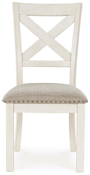 Robbinsdale Upholstered Dining Side Chair Antique White