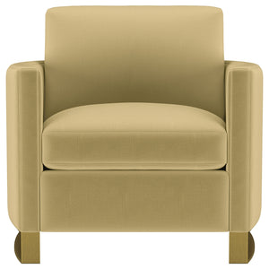 Coaster Corliss Upholstered Curved Track Arm Chair Camel