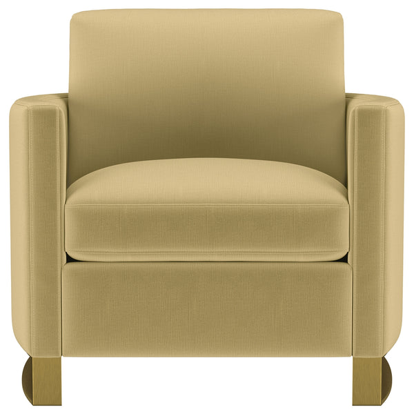 Coaster Corliss Upholstered Curved Track Arm Chair Camel