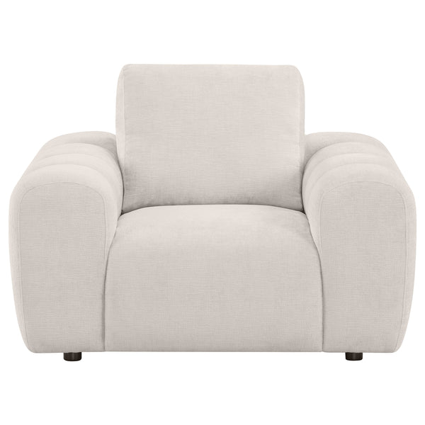 Coaster Burnett Chenille Upholstered Accent Chair Ivory