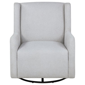 Coaster Serra Boucle Upholstered Swivel Glider Dove Grey
