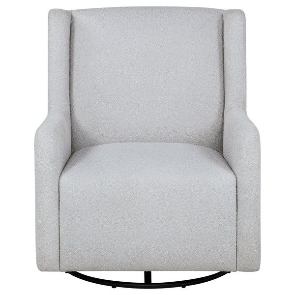Coaster Serra Boucle Upholstered Swivel Glider Dove Grey