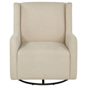 Coaster Serra Boucle Upholstered Swivel Glider Sandy Beige