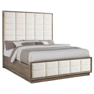 Coaster Durango 80-Inch California King Panel Bed Taupe Oak