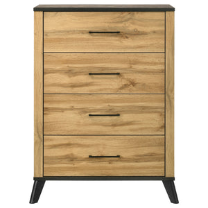 Coaster Kaywood 4-Drawer Bedroom Chest Of Drawers Natural Pine