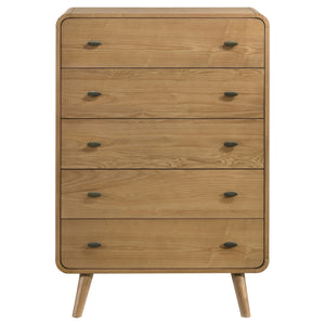 Coaster Robyn 5-Drawer Bedroom Chest Of Drawers Light Ash