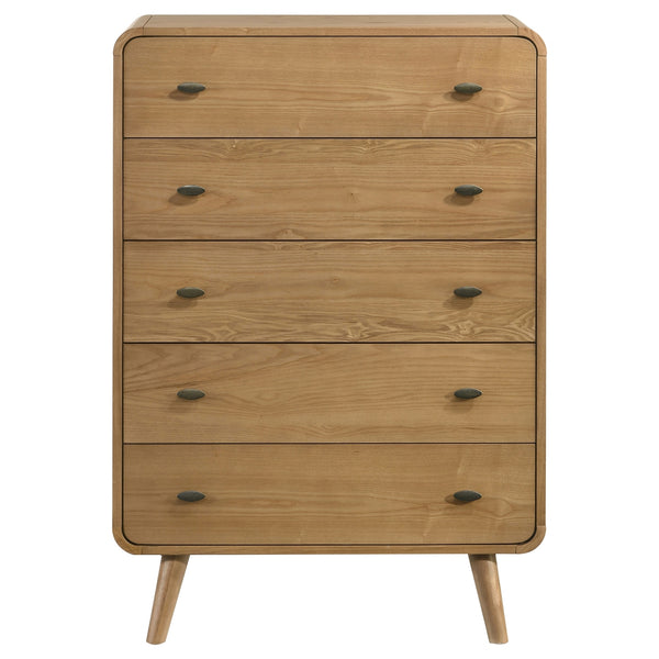 Coaster Robyn 5-Drawer Bedroom Chest Of Drawers Light Ash