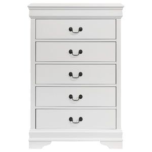 Coaster Louis Philippe 5-Drawer Bedroom Chest White
