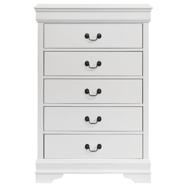 Coaster Louis Philippe 5-Drawer Bedroom Chest White