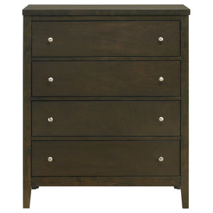 Coaster Wilkes 4-Drawer Chest Of Drawers Dark Cocoa
