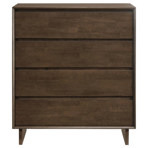 Coaster Glenwood 4-Drawer Chest Of Drawers Warm Brown