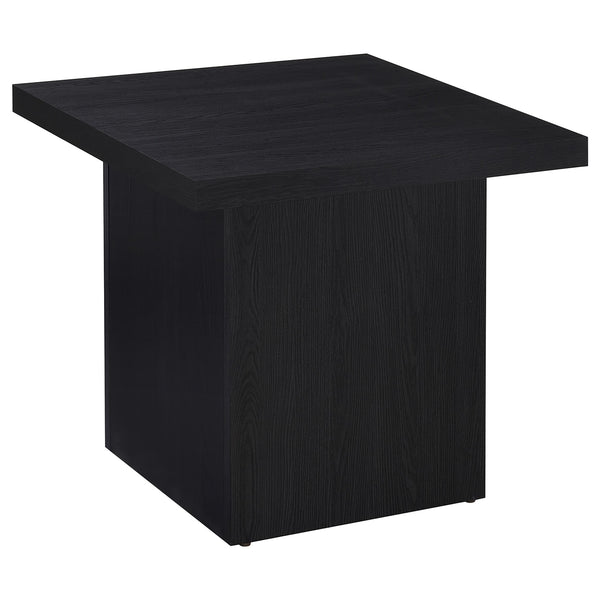Coaster Devar 3-Piece Square Cocktail Coffee End Table Set Black