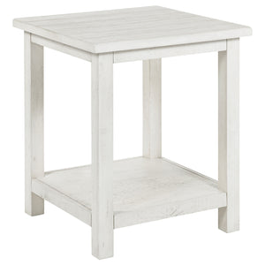 Coaster Payne 2-Piece Coffee & End Table Set Distressed White