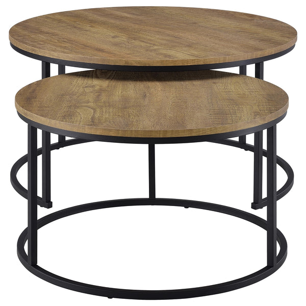 Coaster Lainey 2-Piece Round Nesting Coffee Table Mango
