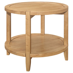 Coaster Camillo 3-Piece Round Coffee & End Table Set Maple
