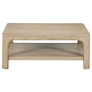 Coaster Solano Square Wood Cocktail Coffee Table Weathered Mango