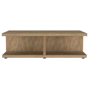 Coaster Cortona Square Engineered Wood Cocktail Coffee Table Mango