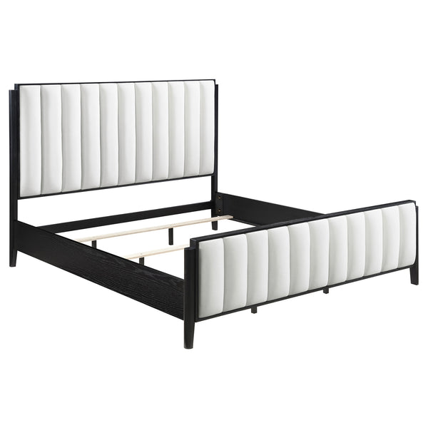 Coaster Brookmead 4-Piece Upholstered King Bedroom Set Black