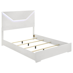 Coaster Ives 5-Piece Queen Bedroom Set White High Gloss