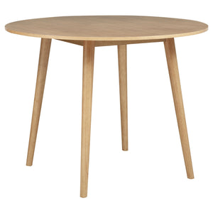 Coaster Andrews 5-Piece Round Counter Dining Set Light Ash & Black