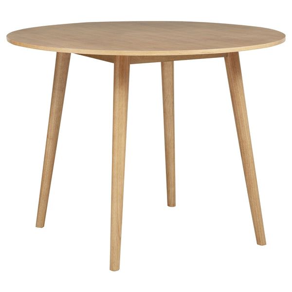 Coaster Andrews 5-Piece Round Counter Dining Set Light Ash & Black