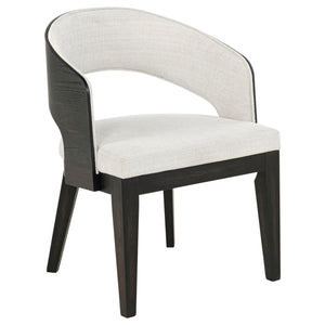 Coaster Leandro Upholstered Dining Arm Chair Cream
