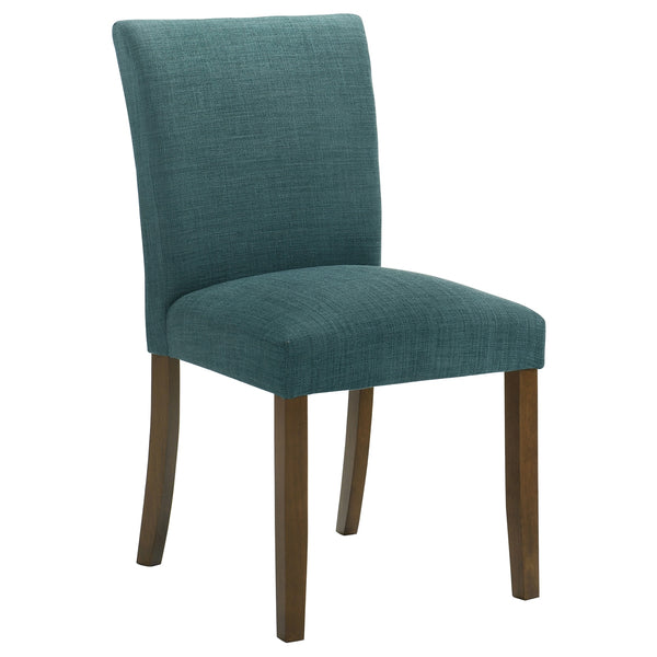 Coaster Cantley Upholstered Dining Side Chair Teal Blue