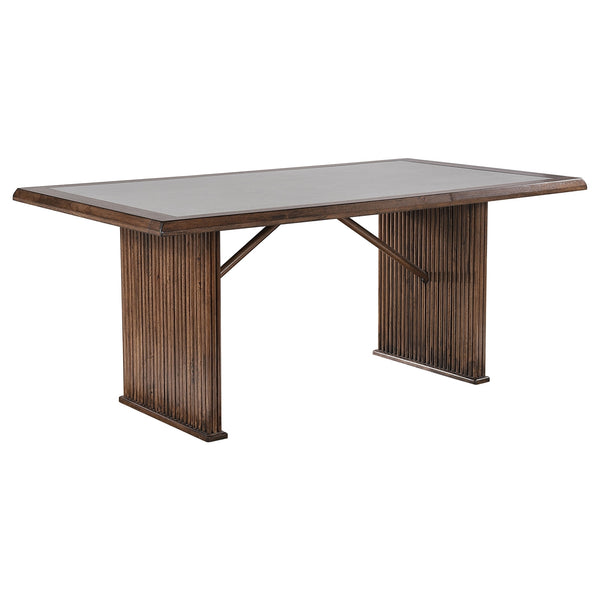 Coaster Sherwood 7-Piece Rectangular Dining Table Set Brown