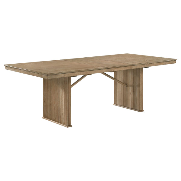 Coaster Adina 9-Piece Extension Dining Set Distressed Light Brown