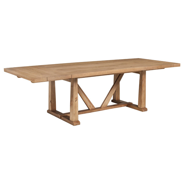 Coaster Middleton 9-Piece Extension Leaf Dining Set Natural Brown