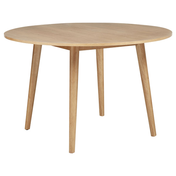 Coaster Andrews 5-Piece Round Wood Dining Room Table Set Light Ash