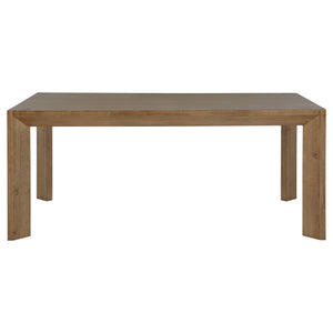 Coaster Bruner 72-Inch Rectangular Wood Dining Table Natural Brown