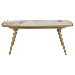 Coaster Croyden 73-Inch Rectangular Dining Table Weathered Natural