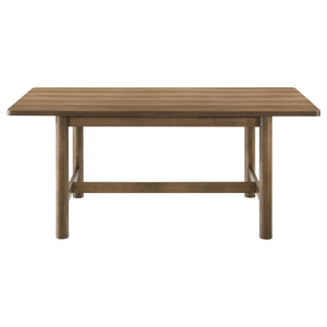 Coaster Crestmore 71-Inch Rectangular Wood Dining Table Walnut