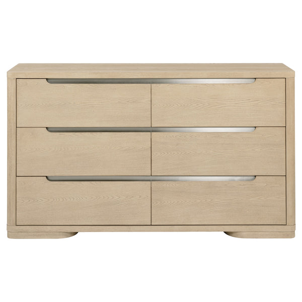 Coaster Ladera 6-Drawer Bedroom Dresser Light Elm