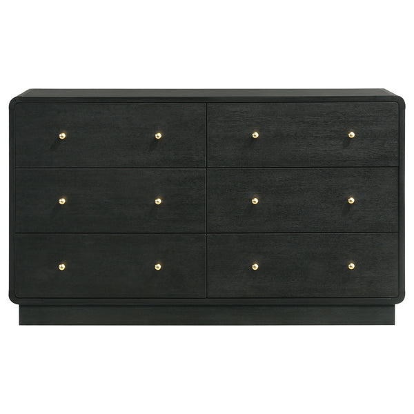 Coaster Cavelle 6-Drawer Dresser Cabinet Black