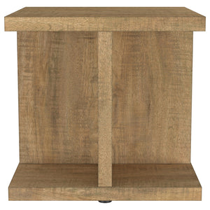 Coaster Cortona Square Engineered Wood End Side Table Mango